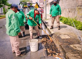 REALIZA SERVICIOS PÚBLICOS ACCIONES PREVENTIVAS ANTE ALERTA POR LA DEPRESIÓN TROPICAL 14