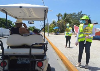 REFUERZAN “GORRAS AMARILLAS” LLAMADO AL USO CORRECTO DEL CUBREBOCAS