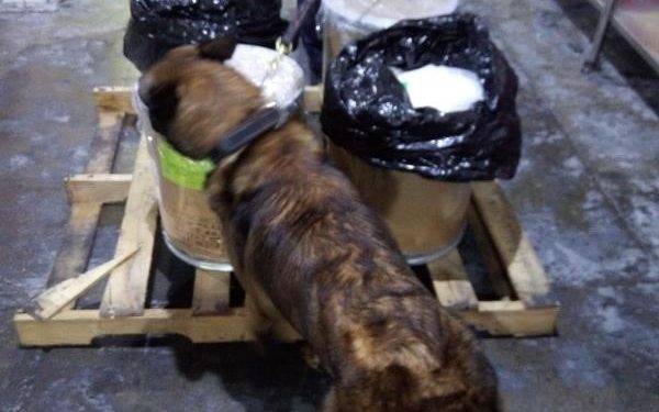 ADUANAS, SECRETARÍA DE MARINA Y LA GUARDIA NACIONAL DECOMISARON 113 KG DE FENTANILO EN EL AICM