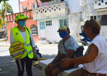 PROMUEVEN EN ISLA MUJERES, HÁBITOS CONTRA EL COVID-19