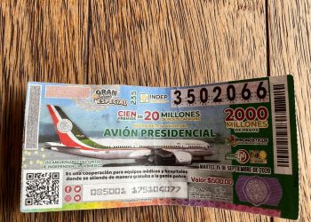 ¿QUÉ PASARÁ SI EL BOLETO GANADOR DE LA LOTERÍA NACIONAL PARA EL AVIÓN PRESIDENCIAL NO TIENE DUEÑO?