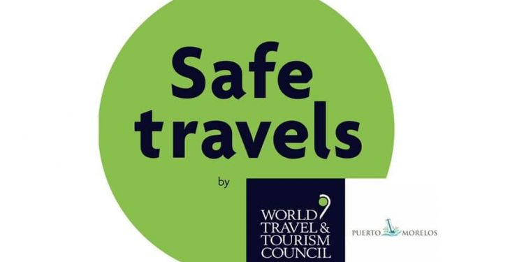 RECIBE DESTINO PUERTO MORELOS SELLO DE SEGURIDAD GLOBAL DE LA WTTC