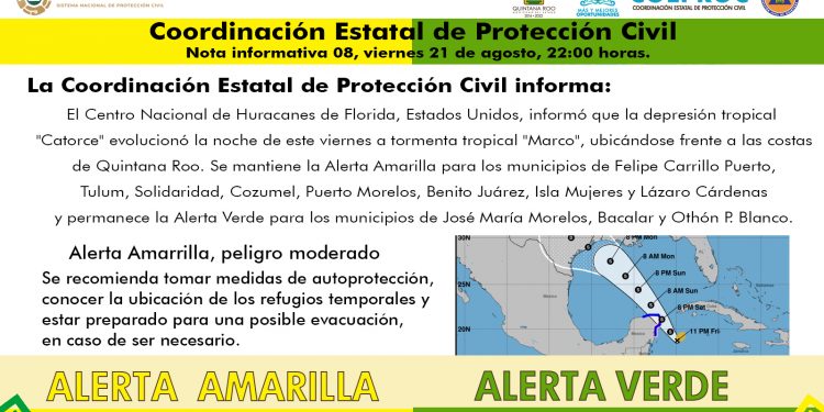 SE FORMA LA TORMENTA TROPICAL MARCO