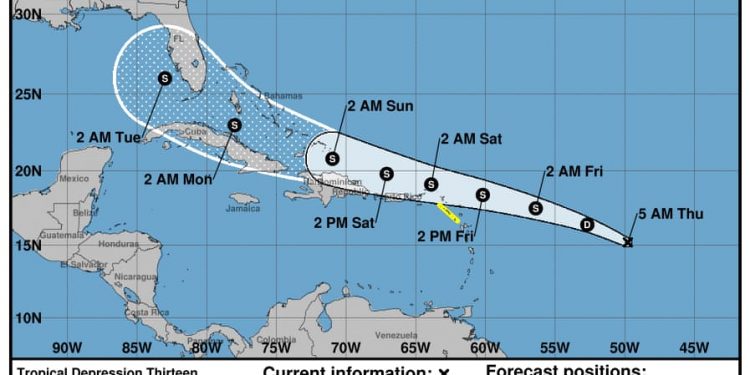 SE VIGILAN TRES DEPRESIONES TROPICALES EN EL ATLÁNTICO