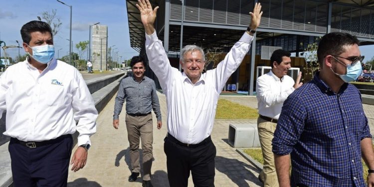 AMLO SUSPENDE EVENTO EN TAMAULIPAS POR FALTA DE SANA DISTANCIA