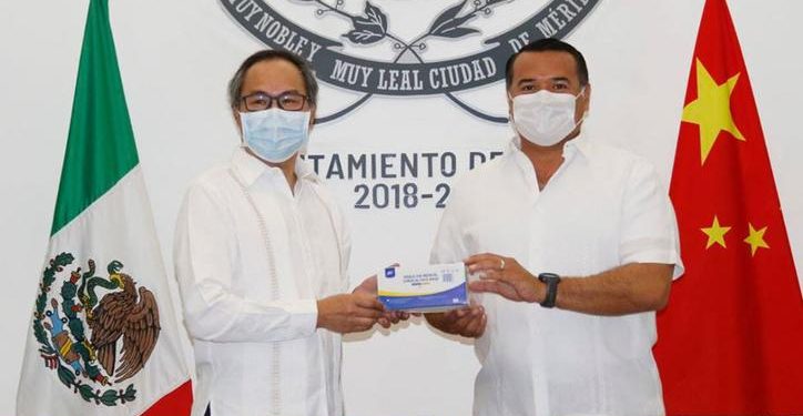 ASOCIACIÓN CHINA DE YUCATÁN DONA 30 MIL CUBREBOCAS PARA CIUDADANOS