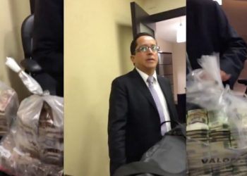 DIFUNDEN VIDEO CON BOLSA DE FAJOS DE BILLETES DE PRESUNTO CASO LOZOYA