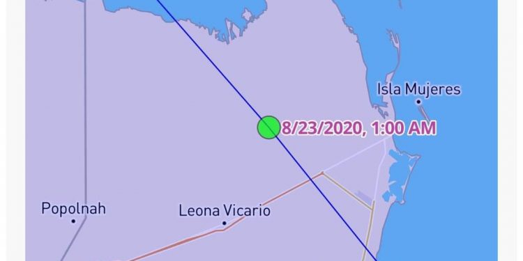 CAMBIA DE TRAYECTORIA LA DEPRESIÓN TROPICAL, AHORA SE DIRIGE HACIA CANCÚN