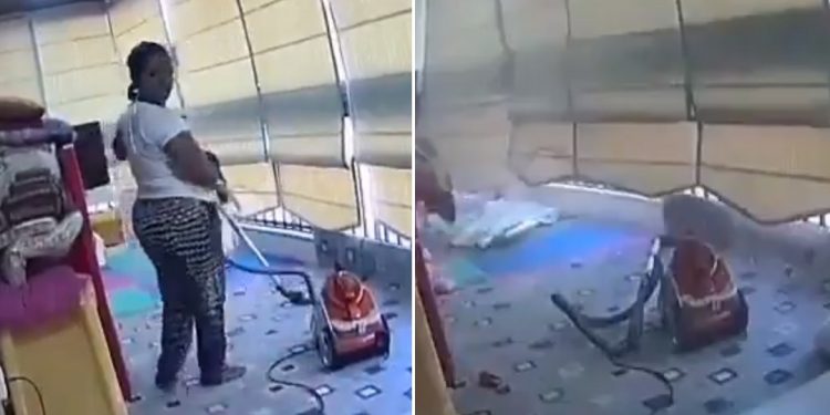 MUJER PROTEGE A SU HIJA DURANTE LA EXPLOSIÓN EN BEIRUT, LÍBANO (+VIDEO)