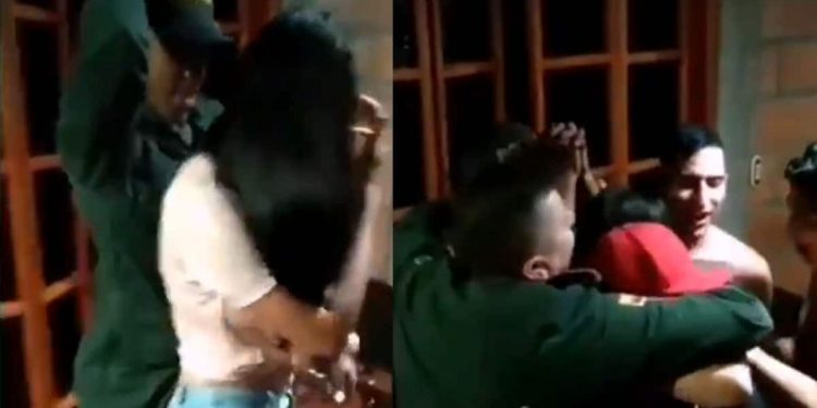 POLICIAS FUERON A SUSPENDER UNA FIESTA POR COVID-19 Y TERMINAN FESTEJANDO