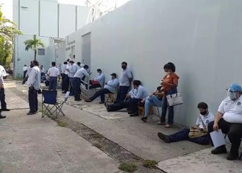 SE UNEN A PARO NACIONAL TRABAJADORES DE TELMEX EN VILLAHERMOSA