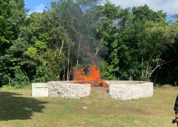 INCINERA LA FGR MÁS DE 380 KILOS DE NARCOTICOS EN QUINTANA ROO