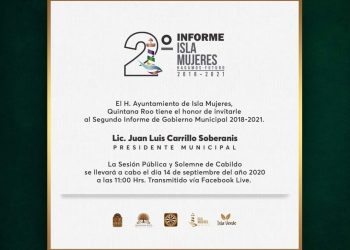 TODO LISTO PARA EL SEGUNDO INFORME DE JUAN CARRILLO AL FRENTE DE LA ADMINISTRACIÓN PÚBLICA DE ISLA MUJERES