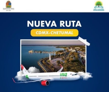 OFICIALIZAN VUELO CHETUMAL-CDMX DE VIVA AEROBÚS