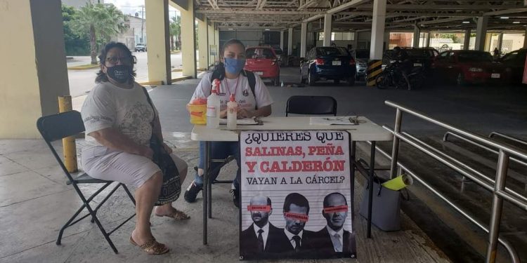 RECABAN MÁS DE MIL FIRMAS EN COZUMEL PARA ENJUICIAR A EX PRESIDENTES