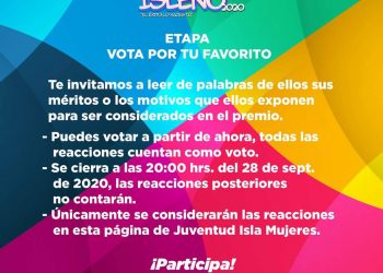 ENTREGARÁ GOBIERNO MUNICIPAL PREMIO AL “MÉRITO JOVEN ISLEÑO 2020”