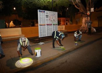 AVANZAN TRABAJOS DE SEÑALIZACIÓN COMO PARTE DEL PLAN DE MEJORA A LA MOVILIDAD URBANA PARA EL CENTRO HISTÓRICO DE MÉRIDA
