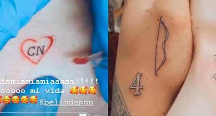 CHRISTIAN NODAL Y BELINDA HACEN VOTOS DE AMOR CON TATUAJE