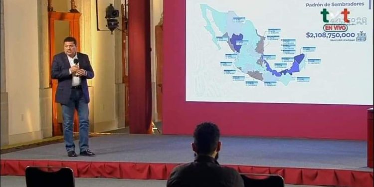 2,108 MILLONES MENSUALES SE DISPERSAN EN APOYOS DEL PROGRAMA «SEMBRANDO VIDA» EN TODO MÉXICO: JAVIER MAY