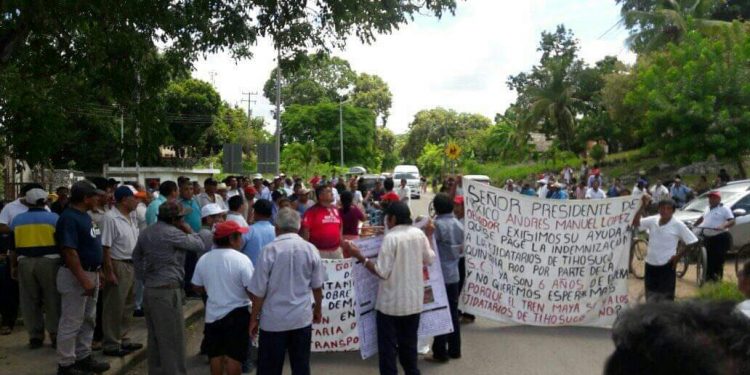 PREPARAN BLOQUEO CARRETERO POBLADORES DE TIHOSUCO