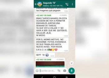 MAESTRA SE VIRALIZA POR UN MENSAJE A PADRES: “NO MANDEN TAREAS, ME VOY DE VIAJE”