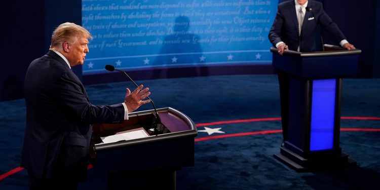 PRIMER DEBATE PRESIDENCIAL, TRUMP VS BIDEN