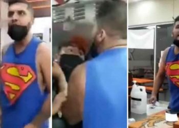 SURGE LORDPIZZA, HOMBRE INSULTA Y AGREDE A EMPLEADOS DE UNA PIZZERÍA