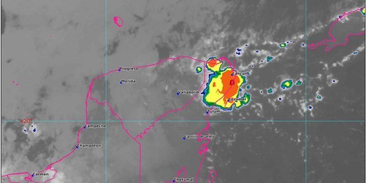 FRENTE FRÍO 9 GENERARÁ LLUVIAS EN LA PENÍNSULA DE YUCATÁN