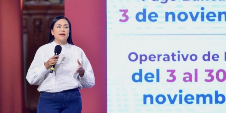 EL 3 DE NOVIEMBRE INICIA LA DISPERSIÓN DE PAGOS DE LOS PROGRAMAS DEL BIENESTAR DEL ÚLTIMO BIMESTRE DEL AÑO