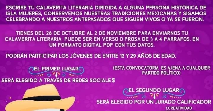 CONVOCAN A CONCURSO DE “CALAVERITAS LITERARIAS 2020”