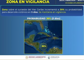 HAY 30 POR CIENTO DE PROBABILIDAD DE FORMACIÓN DE NUEVO SISTEMA CICLÓNICO