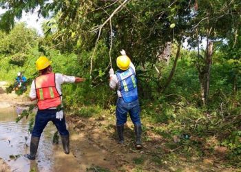 EN TIEMPO RÉCORD REACTIVÓ LA CAPA EL SERVICIO DE AGUA POTABLE DESPUÉS DEL PASO DEL HURACÁN DELTA