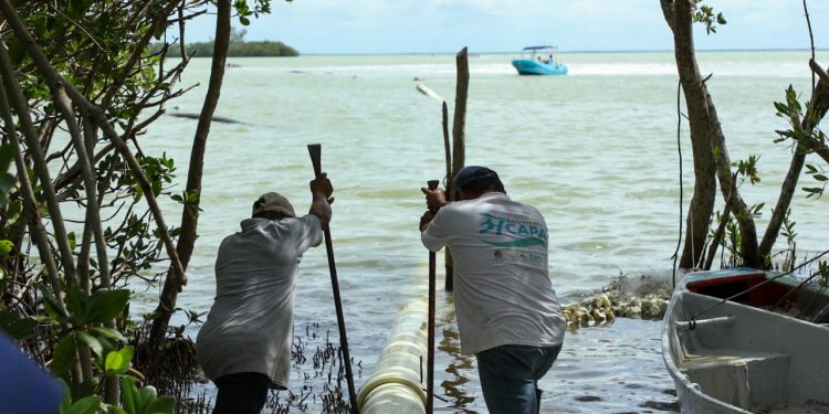 LA CAPA REHABILITA EL ACUEDUCTO DE HOLBOX DAÑADO POR EL HURACÁN ZETA