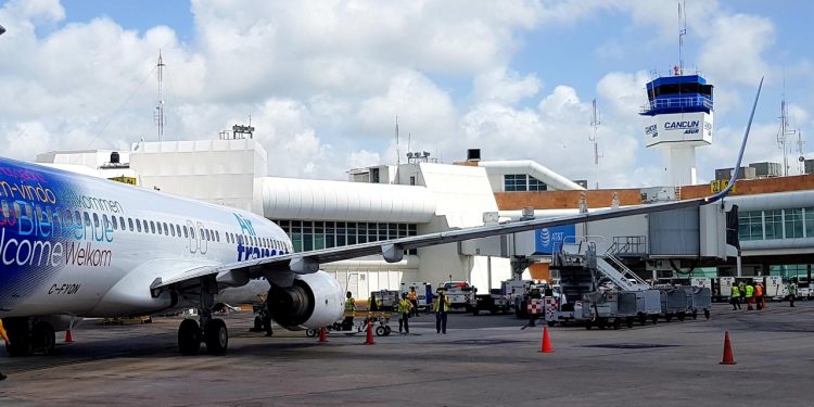 TIENE AEROPUERTO DE CANCÚN 253 OPERACIONES AÉREAS PROGRAMADAS ESTE LUNES