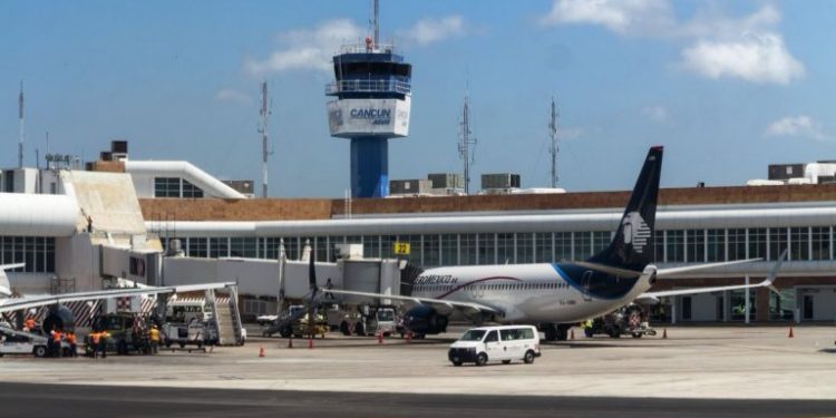 EL AEROPUERTO DE CANCÚN PREVÉ REALIZAR ESTE LUNES 269 OPERACIONES AÉREAS