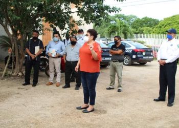 SE MANIFIESTAN ELEMENTOS DE LA DIRECCIÓN DE SEGURIDAD PÚBLICA Y TRÁNSITO EN EL PALACIO MUNICIPAL