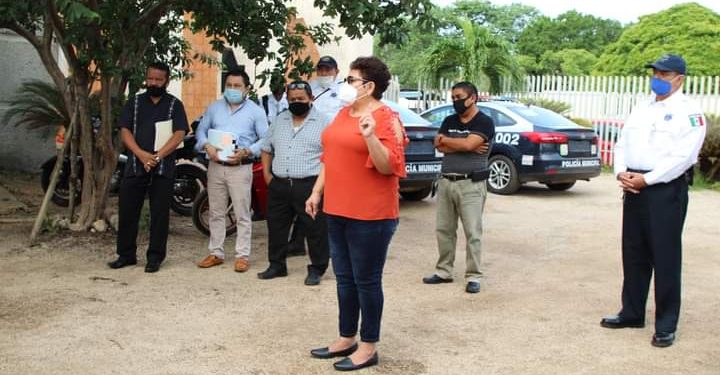 SE MANIFIESTAN ELEMENTOS DE LA DIRECCIÓN DE SEGURIDAD PÚBLICA Y TRÁNSITO EN EL PALACIO MUNICIPAL