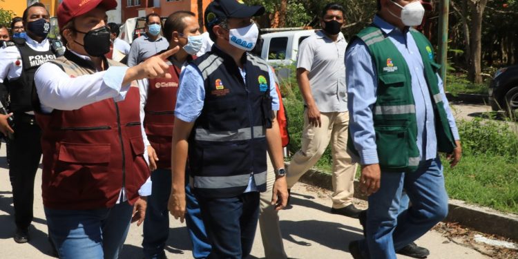 CONSTATAN LAURA BERISTAIN Y CARLOS JOAQUÍN REACTIVACIÓN DE SOLIDARIDAD TRAS PASO DE HURACÁN DELTA