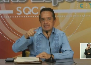 PIDE GOBERNADOR CONSERVAR LA CALMA, AÚN “ZETA” ES TORMENTA TROPICAL