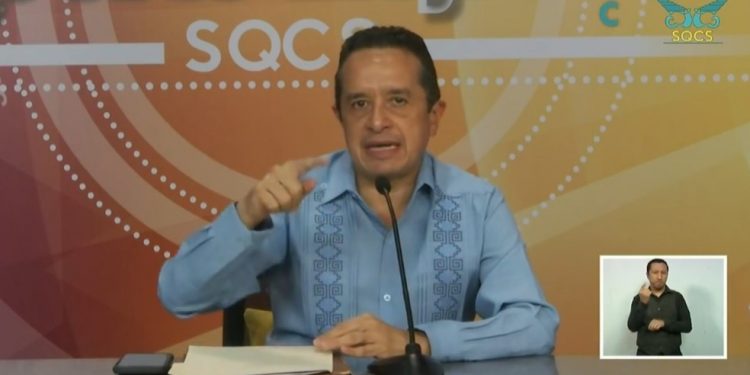 PIDE GOBERNADOR CONSERVAR LA CALMA, AÚN “ZETA” ES TORMENTA TROPICAL