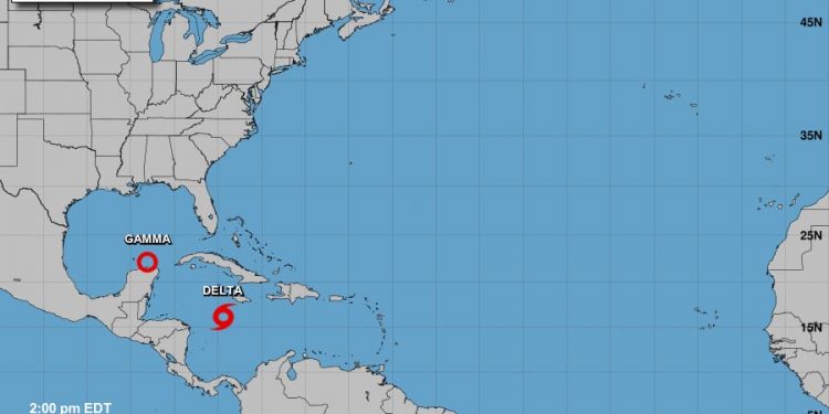 DELTA YA ES HURACÁN CATEGORÍA 1