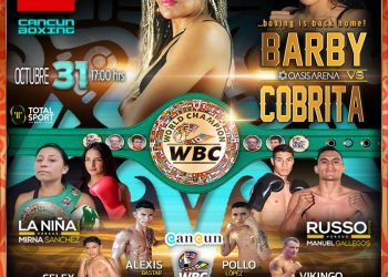 CUMPLEN LAS CAMPEONAS MUNDIALES Y SUS RETADORAS CON EL REQUISITO DEL PREPESAJE DE 7 DÍAS.