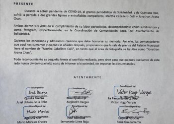 RECIBE PRESIDENTA DE SOLIDARIDAD PROPUESTA DEL GREMIO PERIODÍSTICO PARA NOMBRAR MARTHA CABALLERO, A SALA DE PRENSA; Y JONATHAN ARANA, A LA DE VIDEO