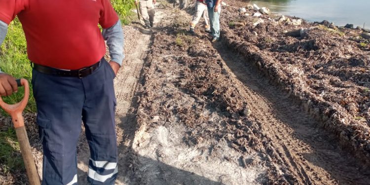 A HORAS DE REPARAR TRAMO EN PUNTA HERRERO YA HAY AMENAZA DE NUEVO