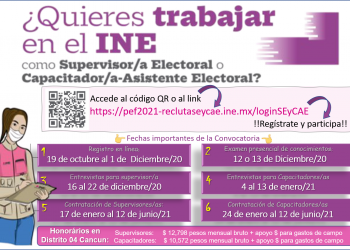 EL INE PUBLICA VACANTES EN QUINTANA ROO