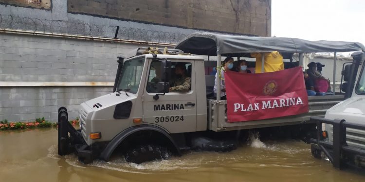 LA SECRETARÍA DE MARINA-ARMADA DE MÉXICO INFORMA ACCIONES DEL PLAN MARINA EN SU FASE DE AUXILIO EN TABASCO