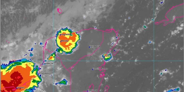 FRENTE FRÍO TRAE LLUVIAS A LA PENÍNSULA DE YUCATÁN