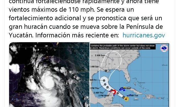 FUERZA DE DELTA EN CATEGORÍA 4, VIENTOS DE 250 KILÓMETROS Y OLAS DE HASTA 6 METROS