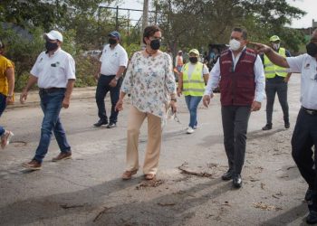 RECORRIERON AUTORIDADES ESTATALES Y MUNICIPALES AFECTACIONES DE ZETA Y PUESTA EN MARCHA DE REACTIVACIÓN