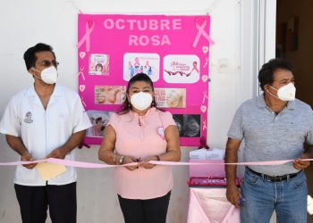 INAUGURAN CAMPAÑA DEL CÁNCER DE MAMA 2020 EN LA CABECERA MUNICIPAL.